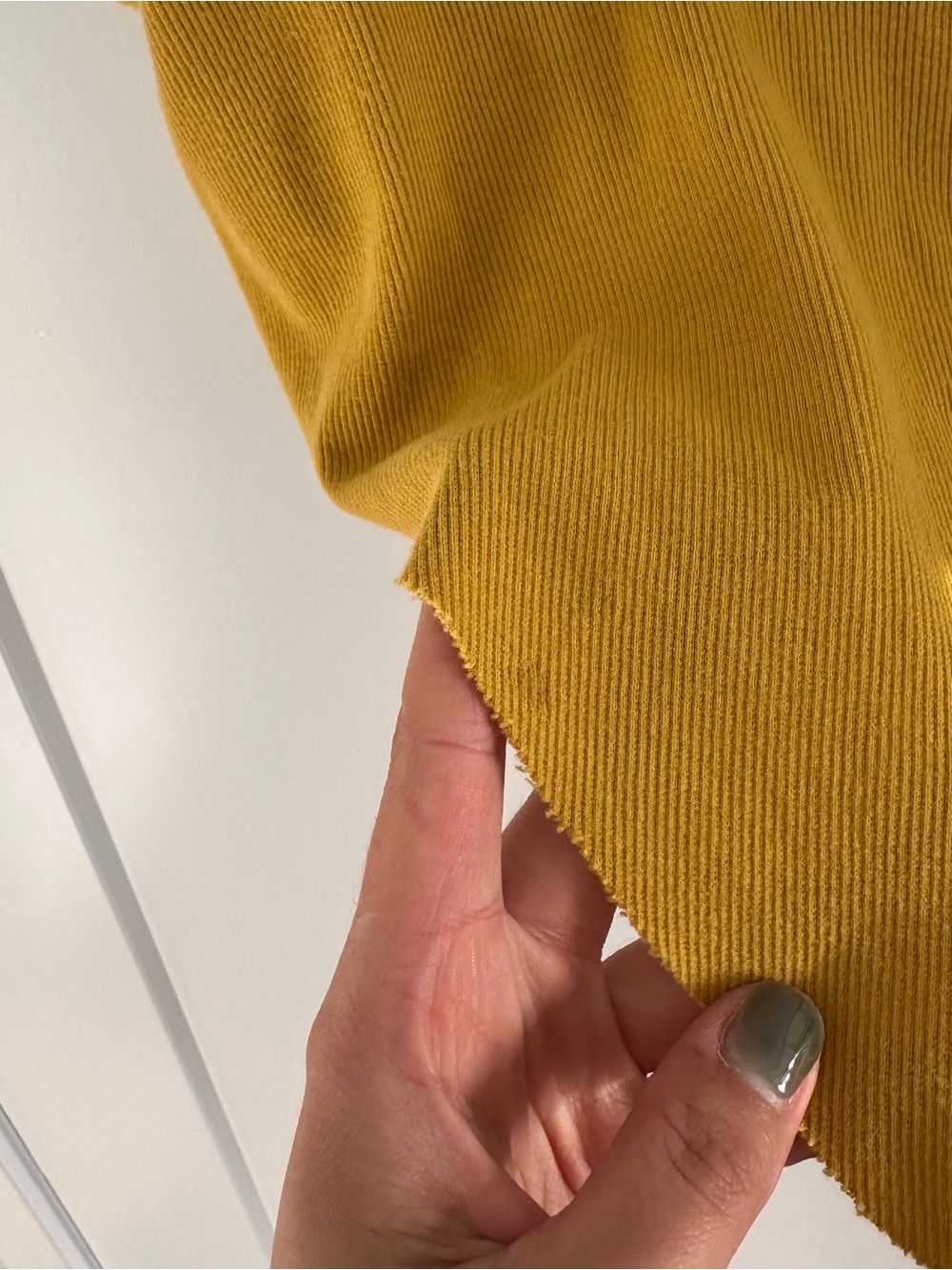 Mustard Yellow Ribbed Tank Top - Picture 3 of 6
